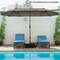 15 Feet Double-Sided Large Coverage Patio Umbrella Shade Canopy with Hand-Crank and Steel Frame